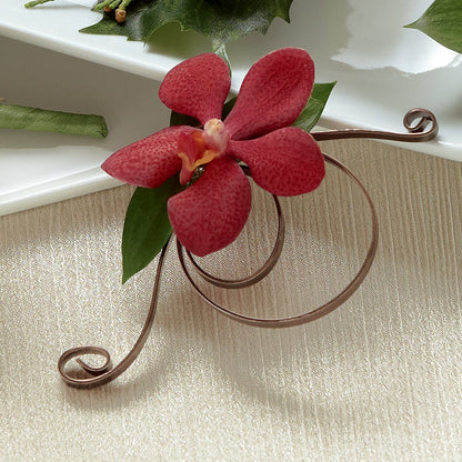 Red Mokara Boutonniere –  The Flower Boutique, Gettysburg PA